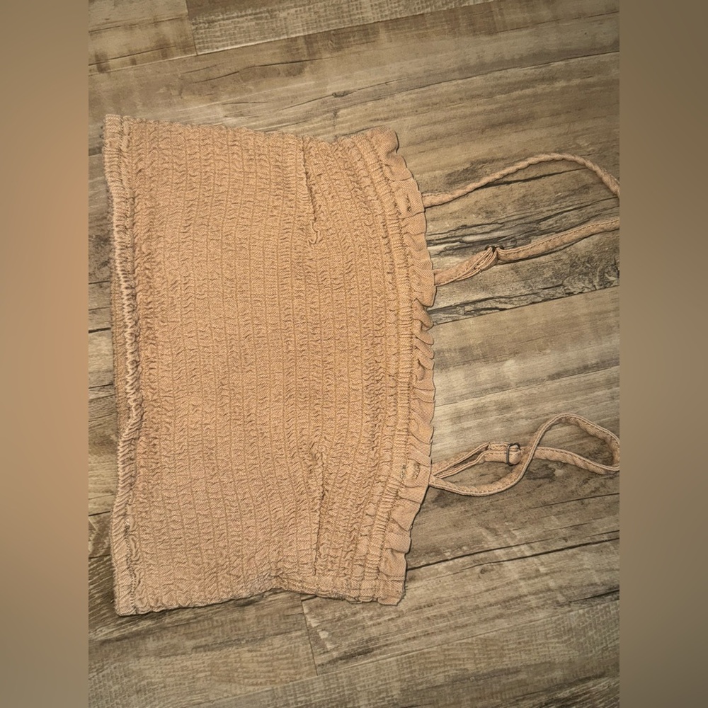 Abercrombie & fitch tan tank top